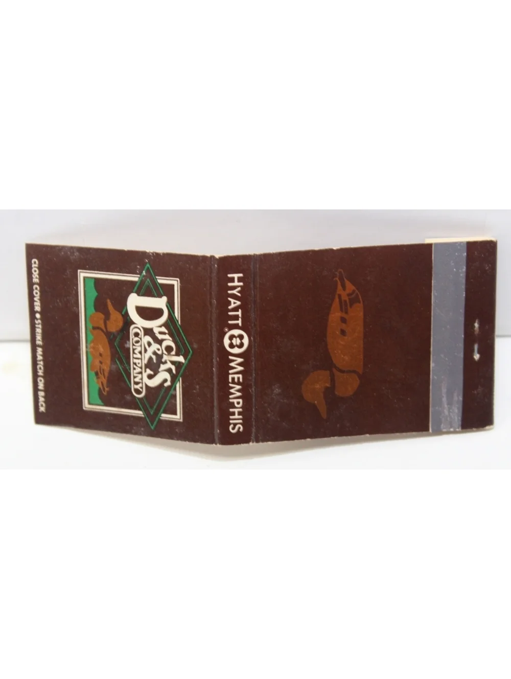 Vintage 70s Matchbook Ducks & Company Restaurant Hyatt Memphis Tennessee Hotel